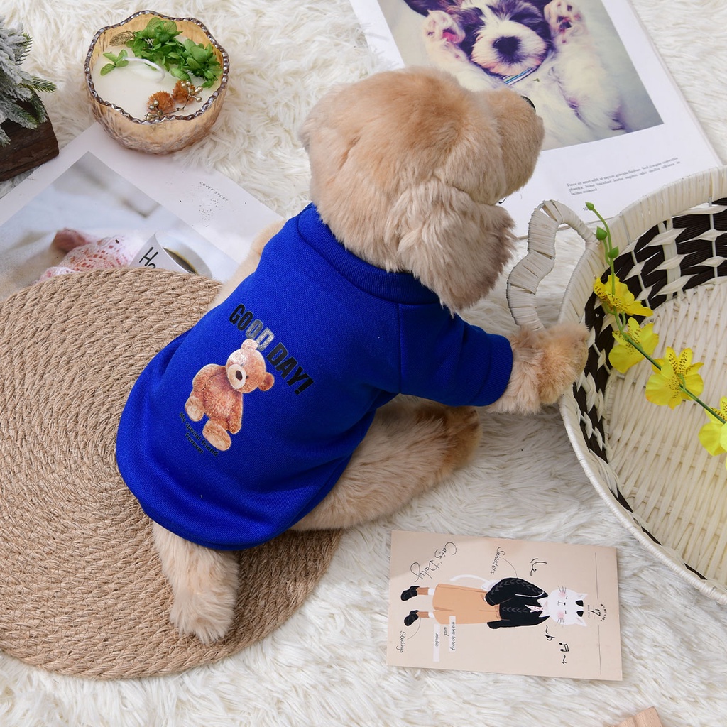 Áo Sweater Giữ Ấm Thời Trang Xuân Thu Đông Mừng Năm Mới Cho Thú Cưng