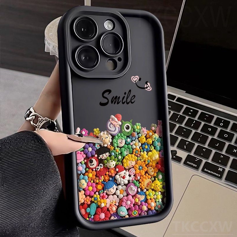 Dễ Thương Ốp Điện Thoại Mềm Chống Sốc Hình Hoa Mắt Thiên Thần Cho redmi k60 k50 ultra k60 k50 k40 k30 pro k60e k40s