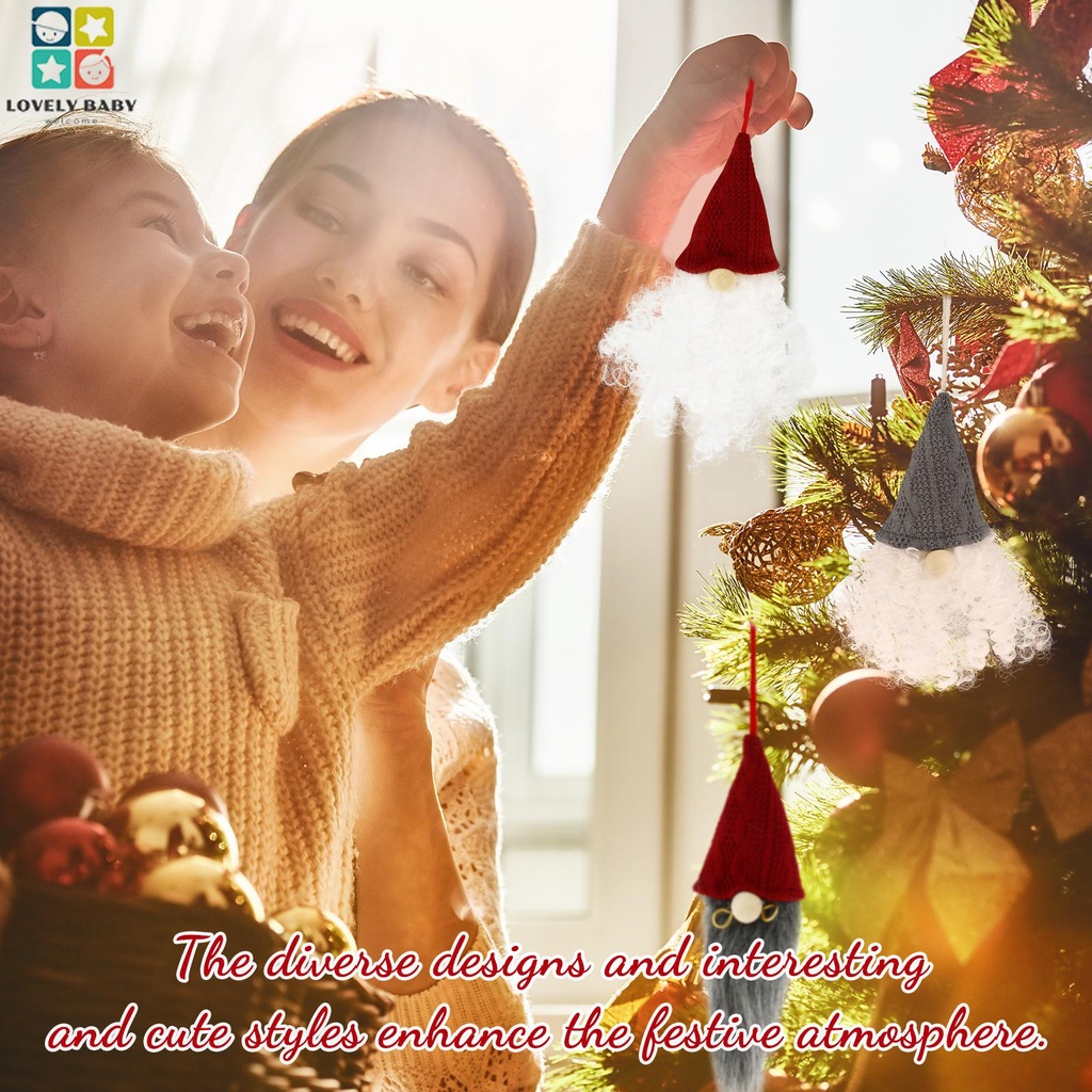 6 Phụ Kiện Trang Trí Cây Thông Giáng Sinh Bằng Vải Bông Mềm Mại Dễ Thương Xinh Xắnsbc4138