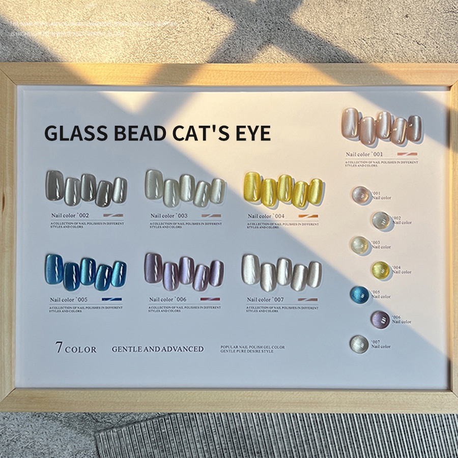 Fzc Lọ Sơn Móng Tay Dạng Hạt Thủy Tinh Từ Tính 10ml