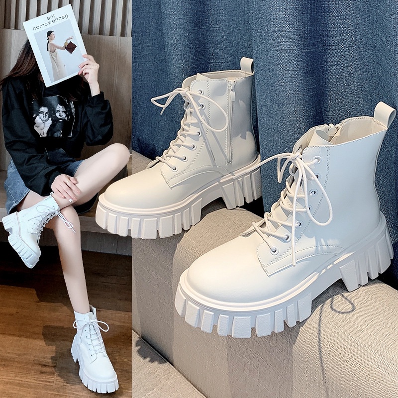 Giày Boot martin Thiết Kế Mới Thời Trang Mùa Thu Đông Dành Cho Nữ