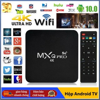 Android tv box mxq pro ram 2g+16gb smart tivi box 4k wifi 5g android 11 xem truyền hình 100 kênh miễn phí, xem youtube