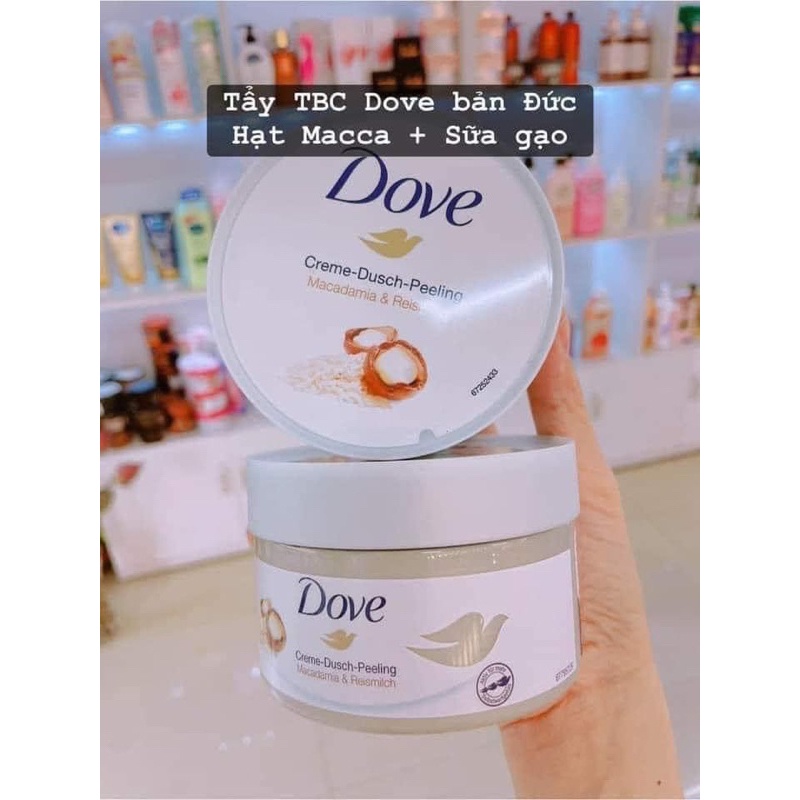 Tẩy da chết Dove Đức macca