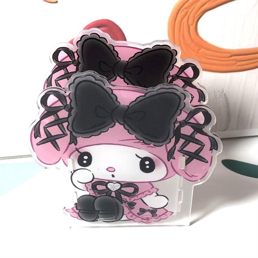 Mmluck Hộp Đựng Cọ Trang Điểm Bằng acrylic Trong Suốt Hình anime kuromi Đáng Yêu