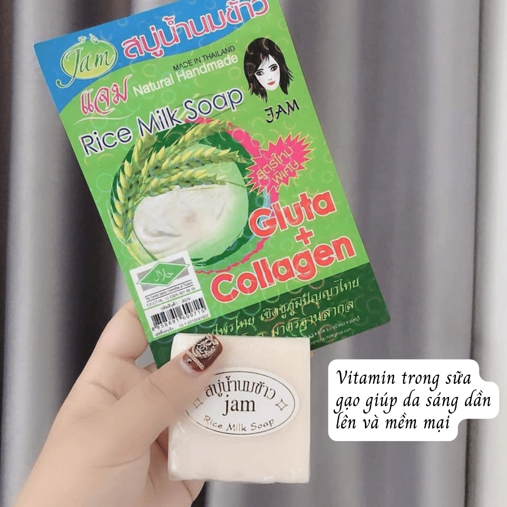 Xà phòng JAM Soap Thái Lan 65gr - Làm Trắng, Sáng Da, Giảm Mụn Lưng Dùng Được Cho Body Và Mặt - ATM Mart