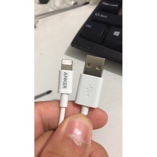 Dây Sạc ANKER A7101621 Được Chứng Nhận MFi Cho Iphone5 / 6s / 7P / SE / Ipad Air Mini Trắng