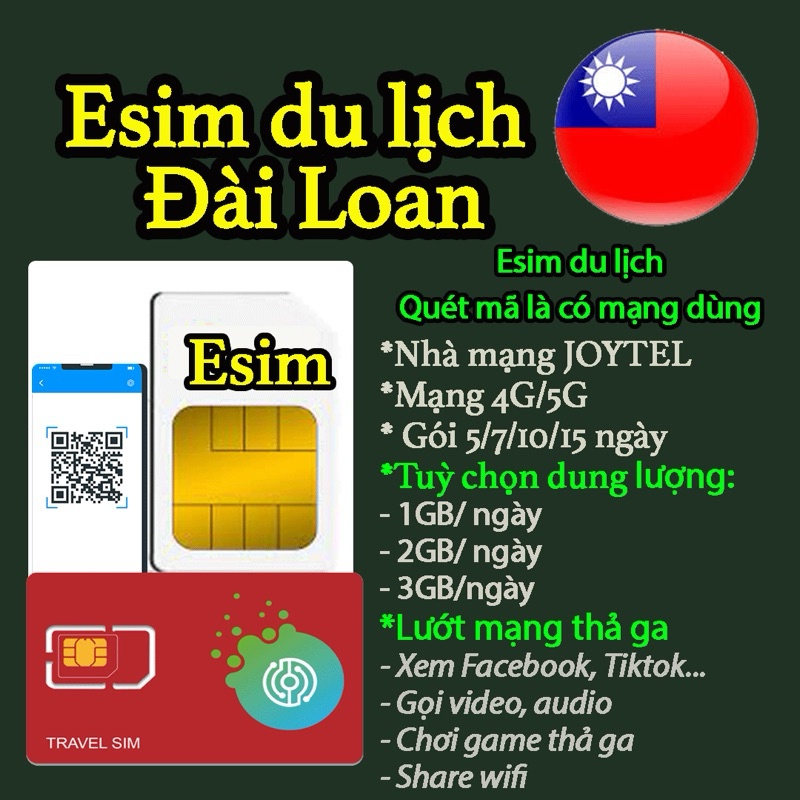 -𝐌𝐨𝐨𝐌𝐨𝐨- Sim du lịch Đài Loan. Chỉ bán esim du lịch Đài Loan. Đa dạng gói cước