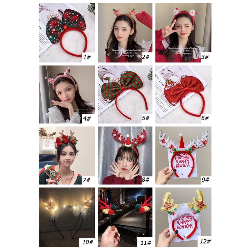 Băng đô cài tóc phong cách Giáng Sinh Nhật Bản và Hàn Quốc 2021