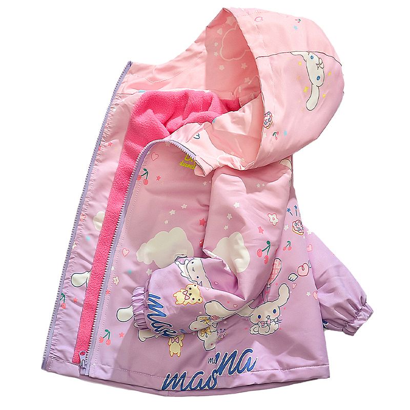 Áo Khoác Họa Tiết Hoạt Hình Phối Màu gradient Xinh Xắn Dành Cho Bé 2023