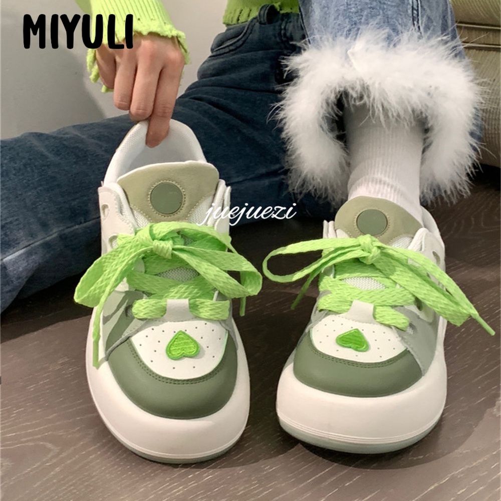 MIYULI  giày thể thao nữ thể thao nữ giày  2023 NEW Đáng yêu Đế chống trơn trượt Điểm nhấn Thiết kế độc đáo FYD23C05SL 49Z231206