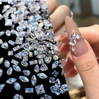 Set Charm Nail Dá khối chân bằng super mini siêu nhỏ đính nails chân vàng trang trí móng 50 viên