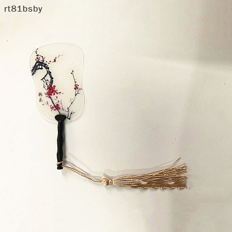 Rt Quạt Cầm Tay Hai Mặt Phong Cách Trung Hoa Cổ Điển 3.3g vn