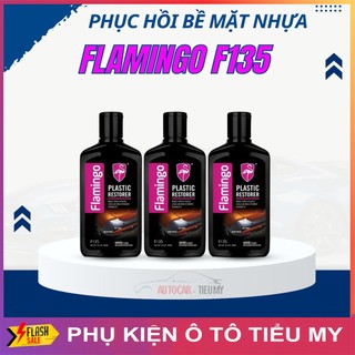 Chai Phục Hồi Nhựa Đen Flamingo Cao Cấp F135 Plastic Restorer dung tích 300ml