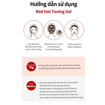 Ảnh 4 của Tinh Chất LABONITA Toning Gel AHA 25% Red Hot gel tẩy tế bào chết không gây kích ứng 30g
