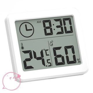 Hiussngha đồng hồ treo tường kỹ thuật số với màn hình lcd 3.2inch hiển thị nhiệt độ và độ ẩm cho phòng ngủ của bé