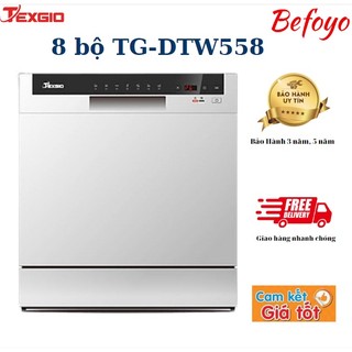 Máy rửa bát Texgio 8 Bộ TG-DTW558 bảo hành 3 năm tại nhà toàn quốc - Máy rửa chén Texgio chính hãng