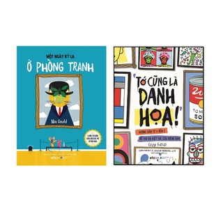 Sách combo đến với nghệ thuật dành cho thiếu nhi: một ngày kỳ lạ ở phòng tranh + tớ cũng là danh họa - bản quyền