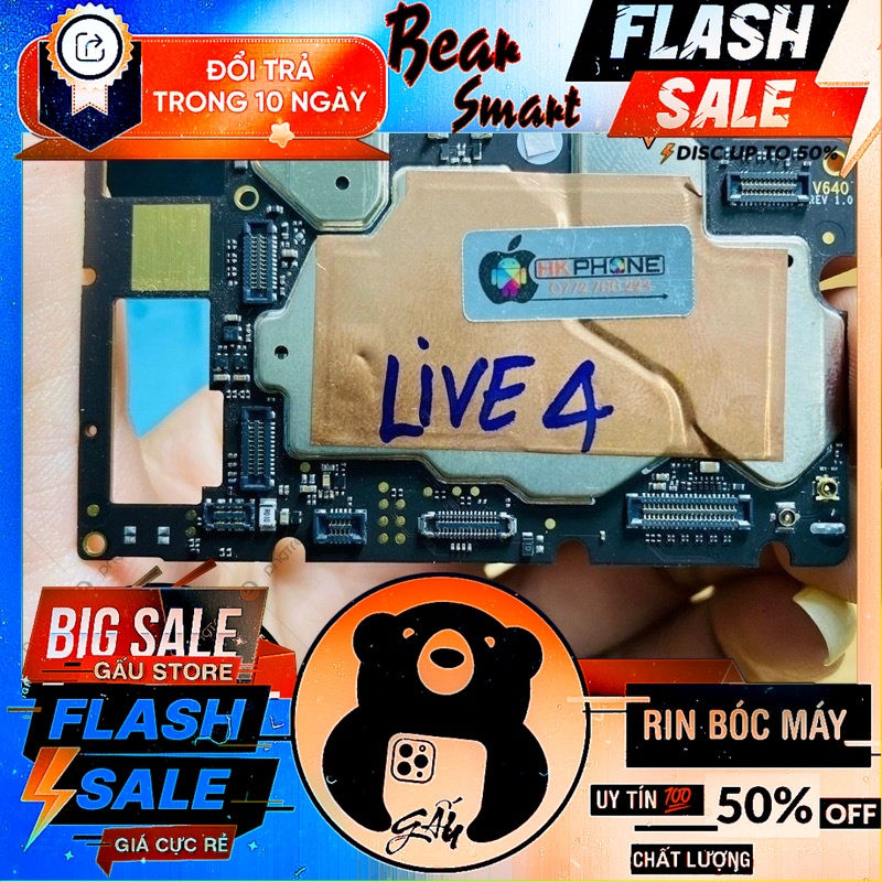 Main Vsmart Live 4 (V640) rin bóc máy.Main Vsmart V640,Vsmart Live 4