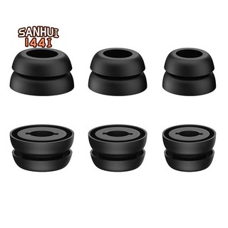 Bộ 3 cặp nút bọc tai nghe samsung galaxy buds pro bằng silicon chống trượt thoải mái màu đen