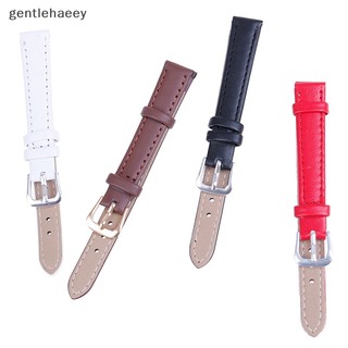 Dây đồng hồ thay thế bằng da pu màu kẹo trơn 12mm