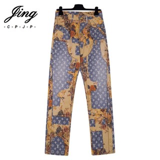 Quần jean in hoa cổ điển 23fw