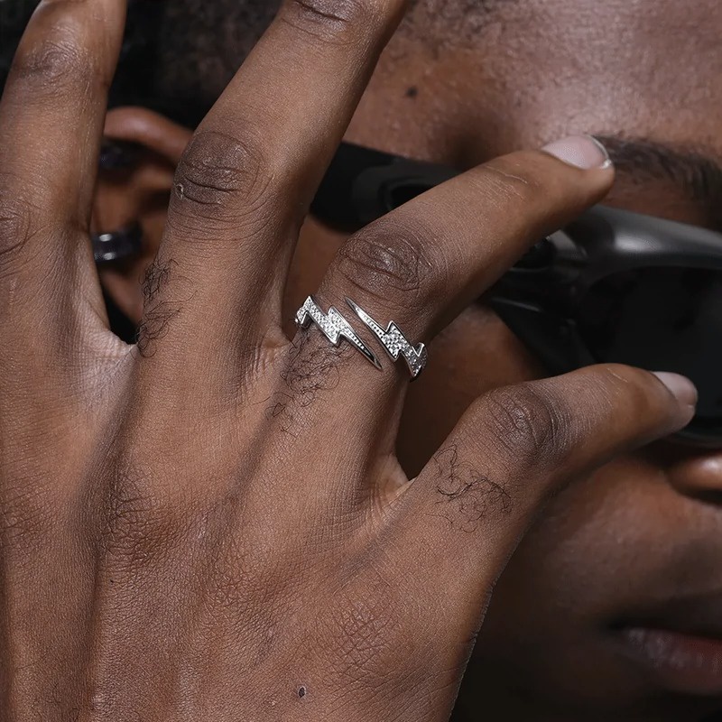 Nhẫn Thiết Kế Phong Cách Hiphop Cá Tính Dành Cho Nữ Và Nam