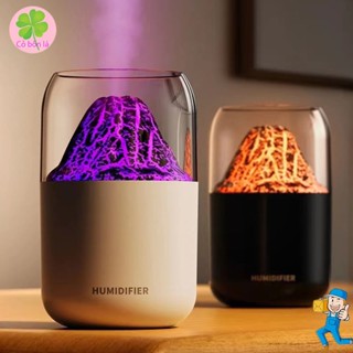 Máy Phun Sương Núi Lửa Tạo Độ Ẩm Phòng Ngủ Đèn Nhiều Màu, Máy Xông Tinh Dầu Để Bàn Trang Trí