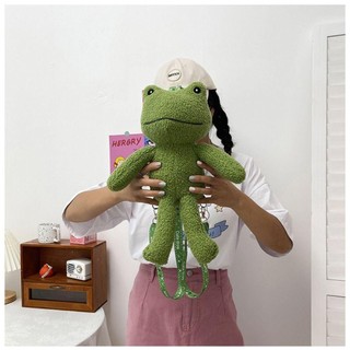 Ba Lô Hình Ếch Dễ Thương Cho Nữ