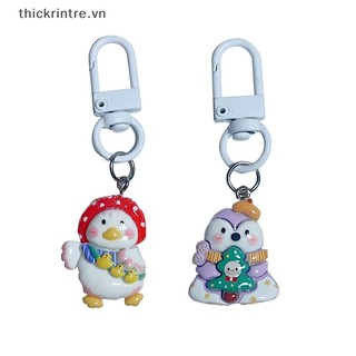 Móc Khóa Hình Vịt Đội Nón Đỏ Đáng Yêu