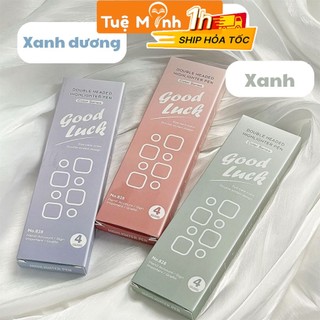 Bộ 4 bút đánh dấu 2 đầu Good luck HI12 highlight bút nhớ tiện lợi cho học sinh, sinh viên