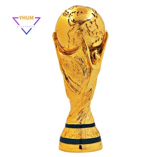 9cm 2022 Qatar Cúp Full Mạ Vàng Nhựa Mẫu Cốc Lưu Niệm Bóng Đá Thủ Công Trang Trí Người Hâm Mộ