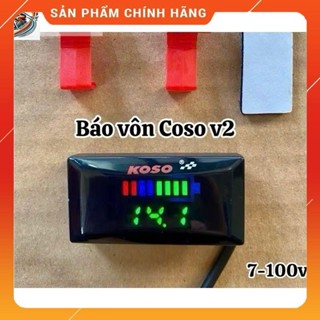 Đồng hồ báo vol Koso v2 có vạch 7-100v có pas gắn