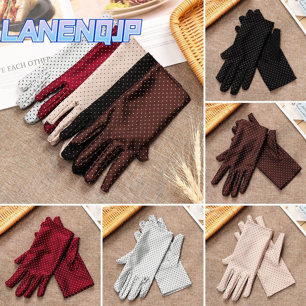 Găng tay chấm LANENQJP Găng tay nữ Drive Lady Girl Full Finger Mittens