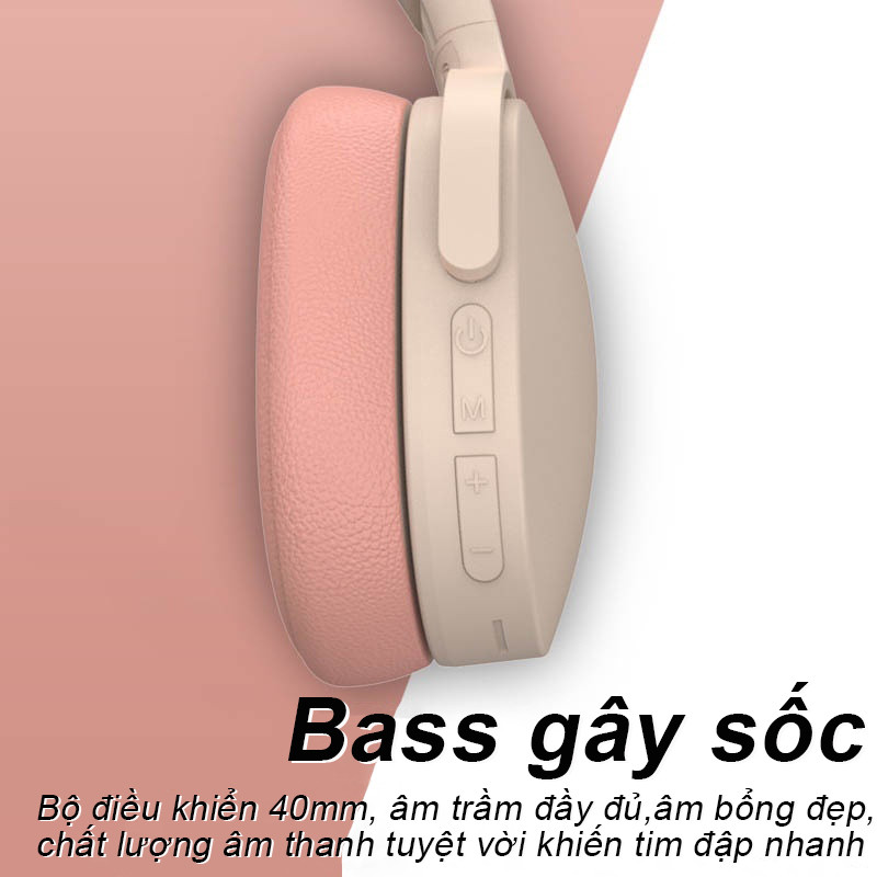 Tai Nghe Bluetooth SPRISE chụp tai Không Dây Nhiều Màu Sắc Trẻ Chống Ồn Chơi Game Âm Nhạc Có Thể Gập Thể Thao Với Mic 2961 | BigBuy360 - bigbuy360.vn