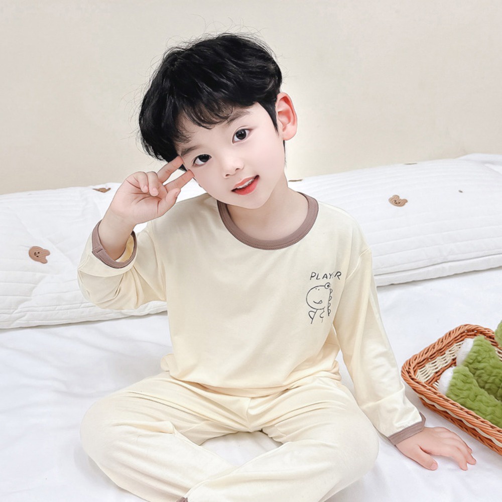 Bộ Đồ Ngủ Tay Dài In Hoạt Hình Dành Cho Bé Trai