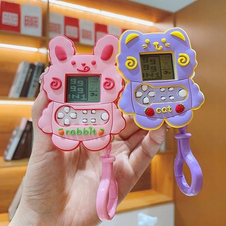 Móc Khóa Gắn Máy Chơi game tetris Hình Thỏ Hoạt Hình Sáng Tạo