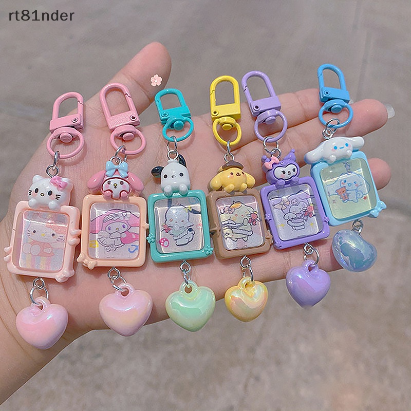 Rt sanrio Móc Chìa Khóa Hình kuromi cinnamoroll Dễ Thương Trang Trí Balo Đi Học