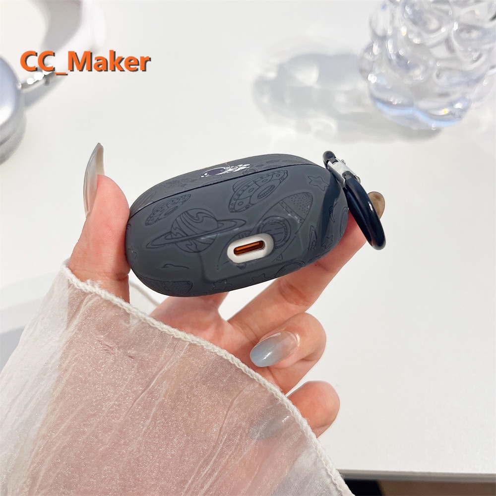 For Baseus Bowie M2S Case Cartoon Astronaut Silicone Soft Case Baseus M2S Shockproof Case Protective Cover Solid Color Baseus Bowie M2S Case