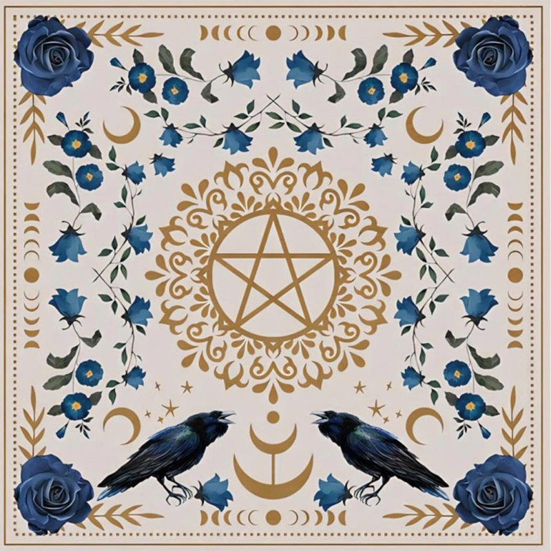 Xi Thảm Trải Bàn Chơi Bài tarot 50 X 50 60 X 60 75 X 75Cm
