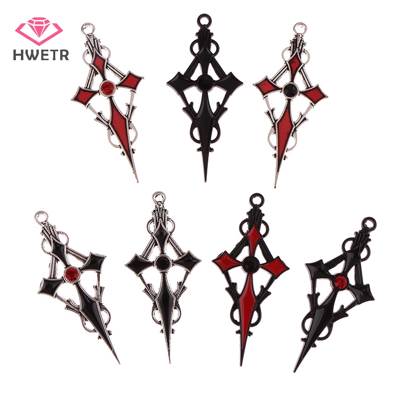 Set 4 Mặt Dây Chuyền Hợp Kim Hình Thánh Giá Phong Cách gothic Độc Đáo Mới