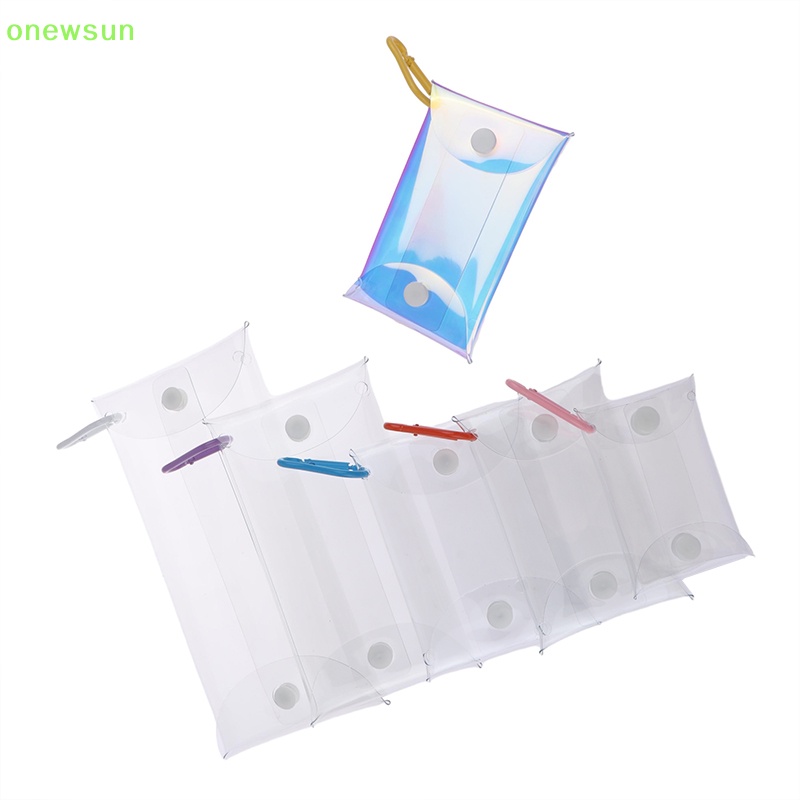 Túi Đựng Tiền Xu / Chìa Khóa / Tai Nghe mini Trong Suốt Hình Búp Bê anime Mới