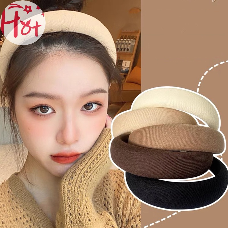 Jr Băng Đô Cài Tóc Vải Nhung Dày Dặn Bản Rộng Thời Trang Cho Nữ vn