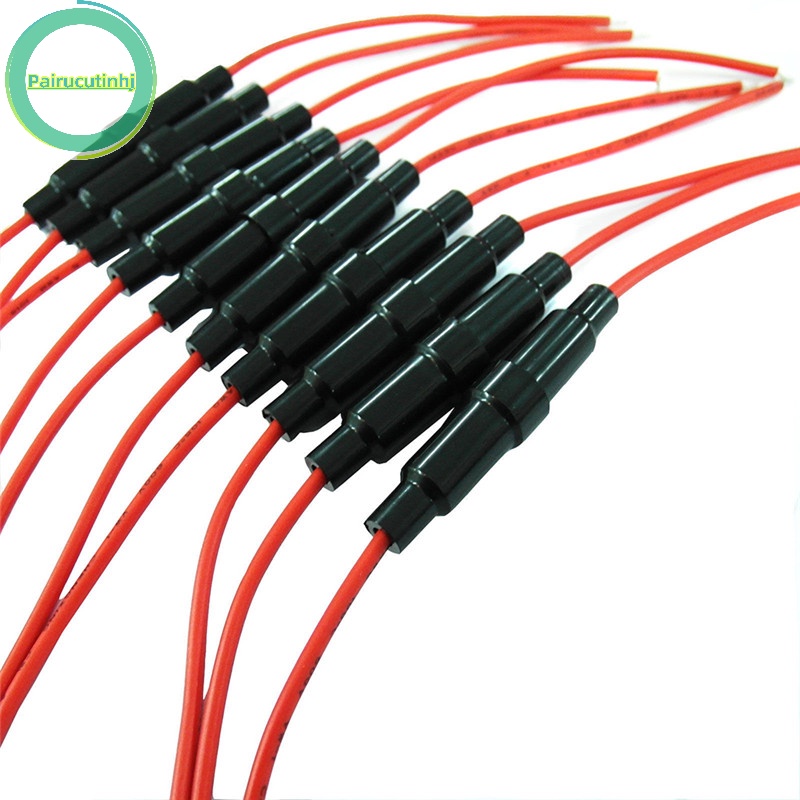 Parucutin Set 10 Hộp Cầu Chì 5x20mm Kèm Dây Cáp vn