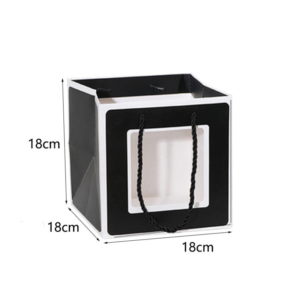 Túi Xách Mua Sắm Bằng Giấy kraft Đính Hoa Xinh Xắn