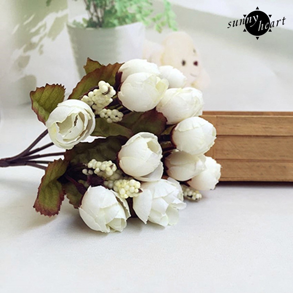 Bó Hoa Hồng Nhân Tạo Ngọt Ngào Bằng Vải 15 Bông Trên 1 Cái