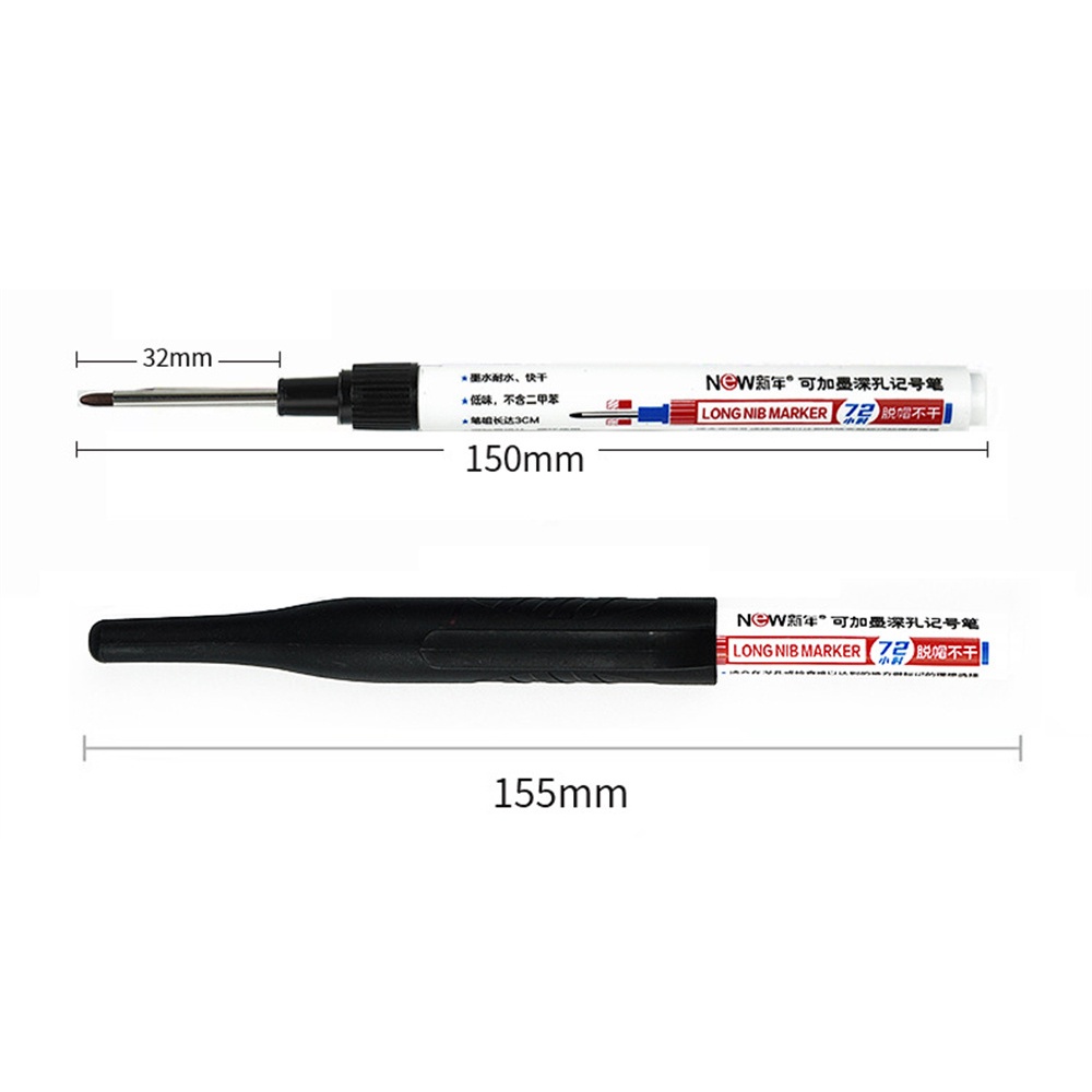 Bút Đánh Dấu Lỗ Dài 20mm Đa Năng Bằng Nhựa Bền Bỉ Màu Xanh Lá / Nâu / Xanh Lá