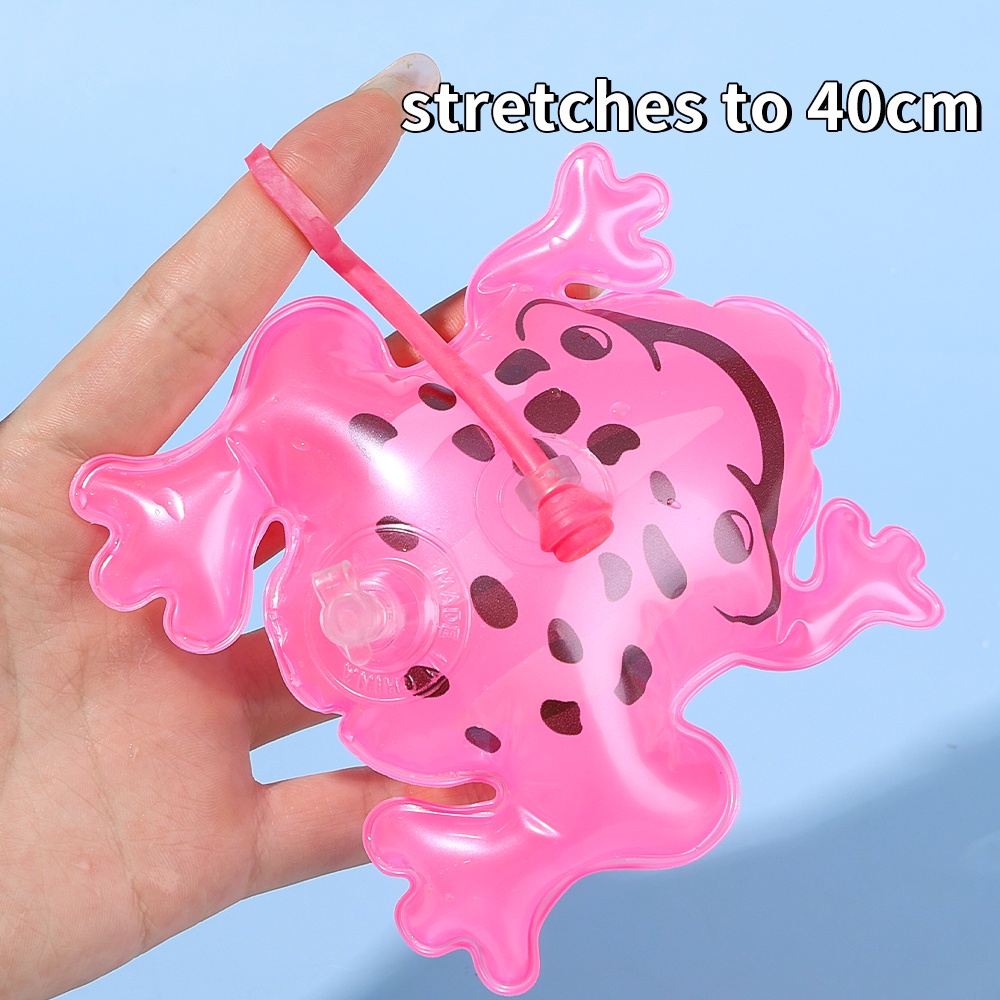 Mặt Dây Chuyền Bong Bóng Bơm Hơi mini Hình Ếch Vui Nhộn Cho Trẻ Em / Người Lớn / Móc Khóa Ếch Xanh Hồng / Túi Quà Sinh Nhật Mới Lạ