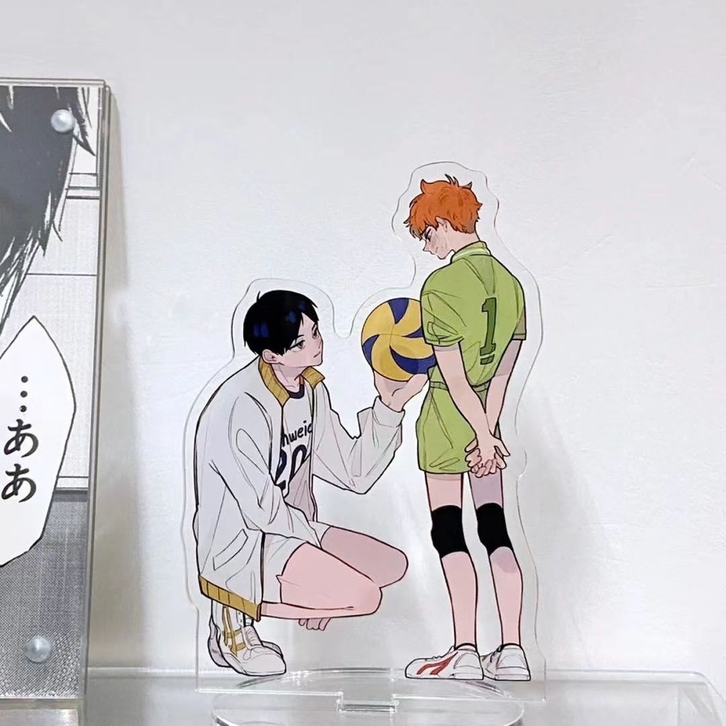 Mô hình Standee Haikyuu Acrylic Stand Shoyo Hinata Tobio Kageyama Anime decor góc học tập để bàn làm việc