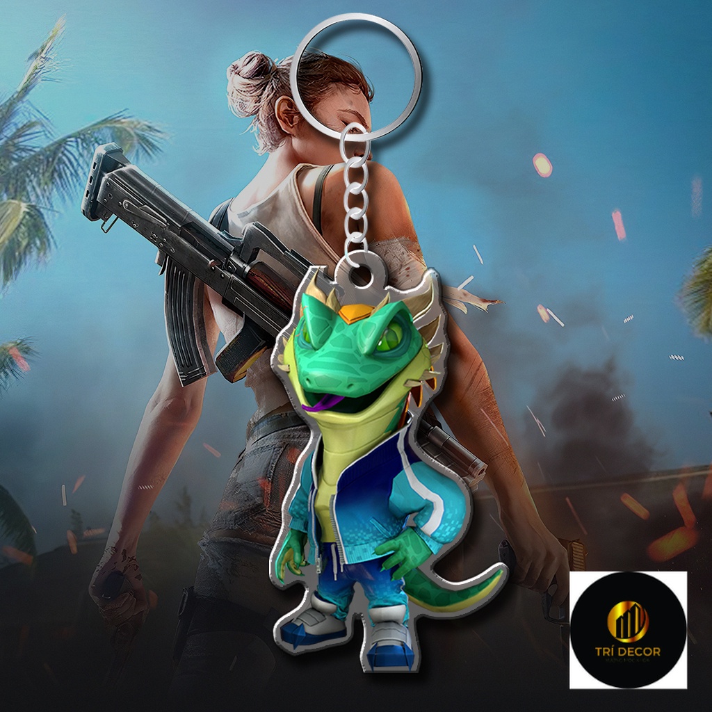 Móc Khoá Free Fire Avron Thám Tử Panda Rockie Game FPS Sinh Tồn Chibi Cute Trang Trí Túi Sách, Balo, Cặp Sách