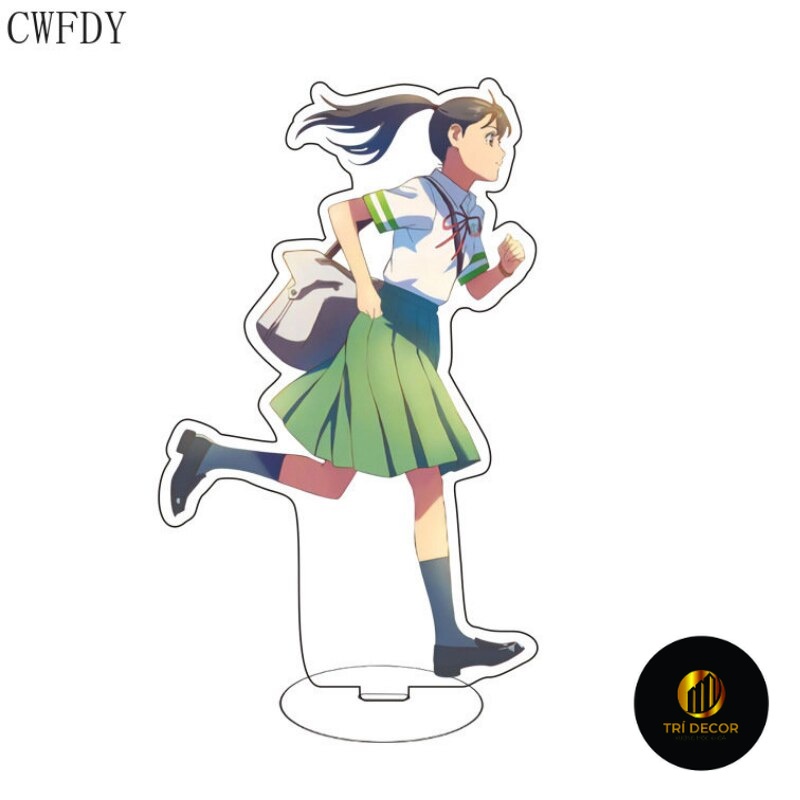 Mô hình Standee Anime Suzume No Tojimari Acrylic Stand Suzume Souta Daijin Chair Phụ kiện để bàn 15cm